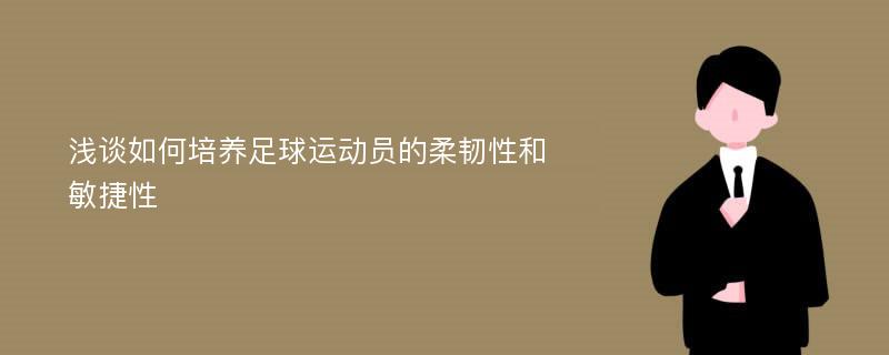 浅谈如何培养足球运动员的柔韧性和敏捷性